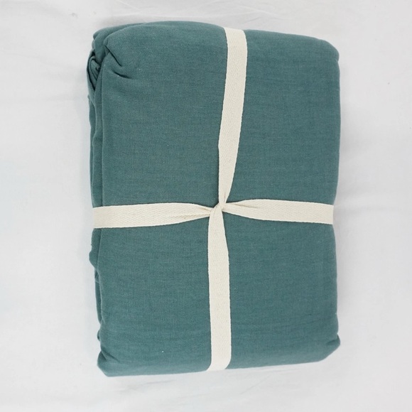 NWT Quince European Linen Duvet Cover Full/Queen - Ocean - Picture 7 of 9